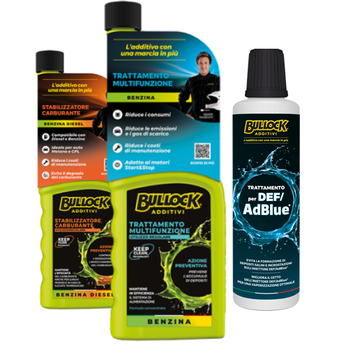 Bullock® additivi: una gamma completa per la cura del motore dell'auto
